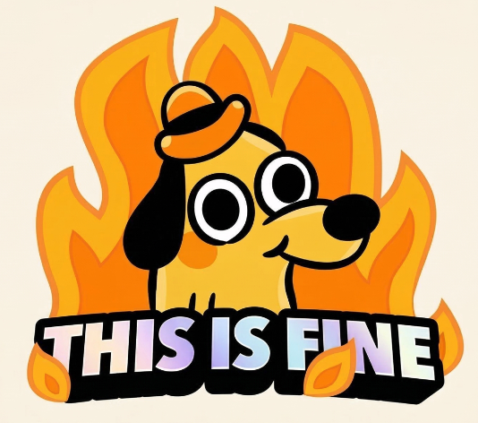 This is fine meme